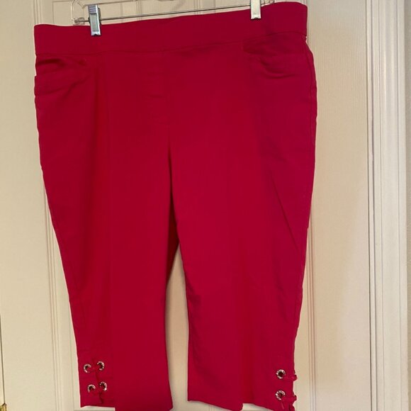 Bright Pink  Bermuda Length Pants - Picture 1 of 3